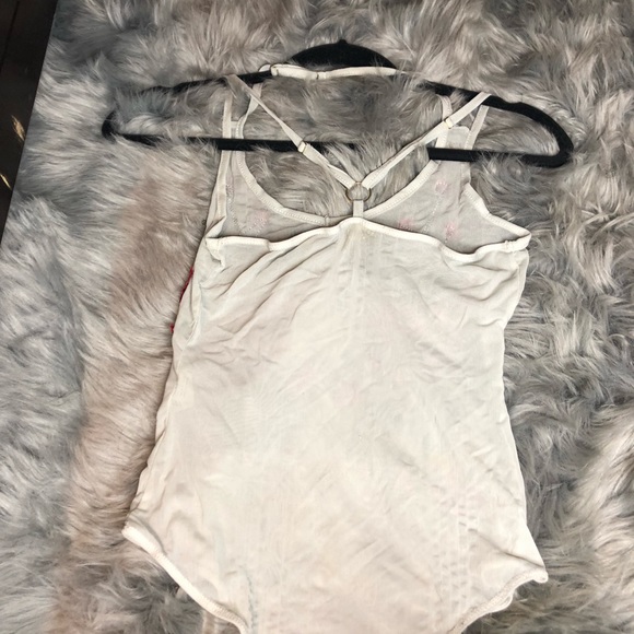 White body suit with Rose Detailing - Picture 2 of 2